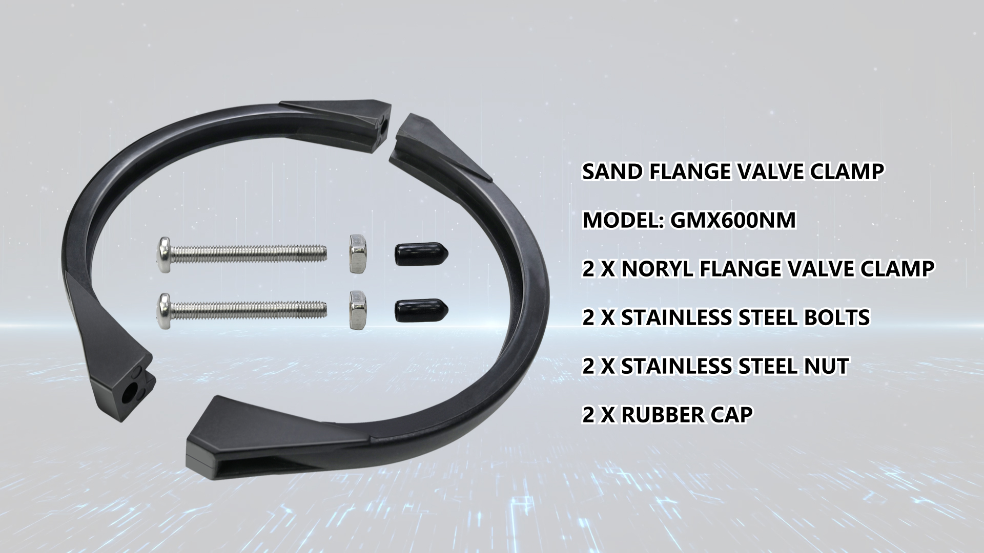 Amazon.com: GMX600NM Noryl Flange Valve Clamp 8 to 8.5 inch